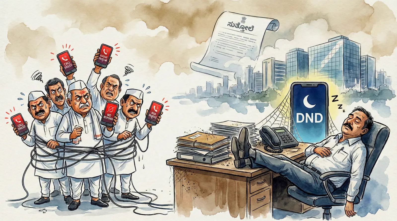 ಹೈಟೆಕ್ ಸರ್ಕಾರದಲ್ಲಿ 'ಕನೆಕ್ಟಿವಿಟಿ ಇಶ್ಯೂ': ಅಧಿಕಾರಿಗಳಿಗೆ ಫೋನ್ ಎತ್ತಲೂ ಬೇಕಾಯ್ತು 'ಸಿಸ್ಟಮ್ ಅಪ್ಡೇಟ್'!