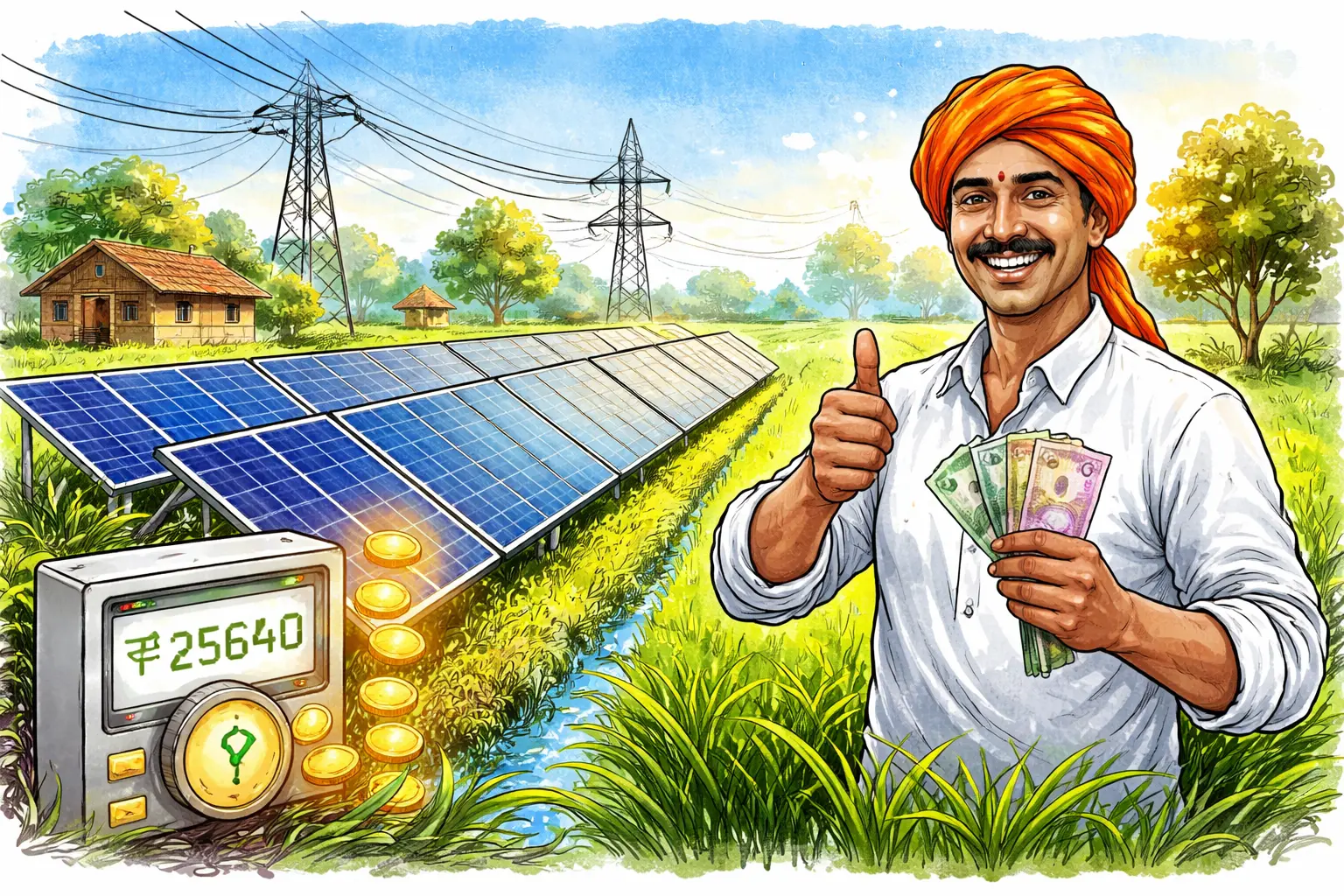 ಸೂರ್ಯ ರೈತ ಯೋಜನೆ: ಹೊಲದಲ್ಲಿ ಸೋಲಾರ್ ಅಳವಡಿಸಿ ಸರ್ಕಾರಕ್ಕೆ ಕರೆಂಟ್ ಮಾರಾಟ ಮಾಡಿ!