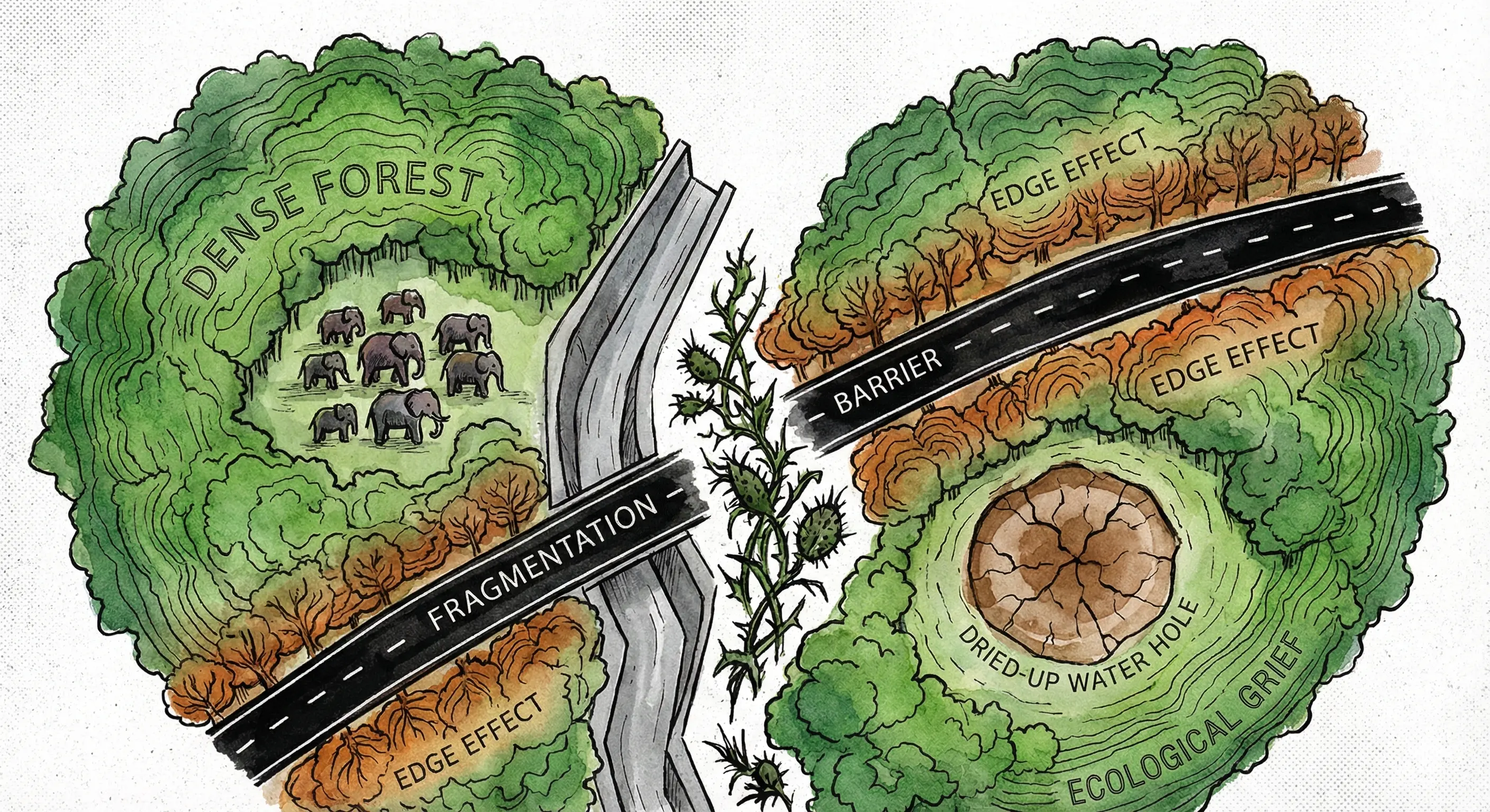 ತೂತು ಬಿದ್ದ ಹಸಿರು ಹೊದಿಕೆ: ಹ್ಯಾಬಿಟಾಟ್ ಫ್ರ್ಯಾಗ್ಮೆಂಟೇಶನ್ ಮತ್ತು ಪ್ರಾಣಿಗಳ ಮೌನ ರೋದನ!