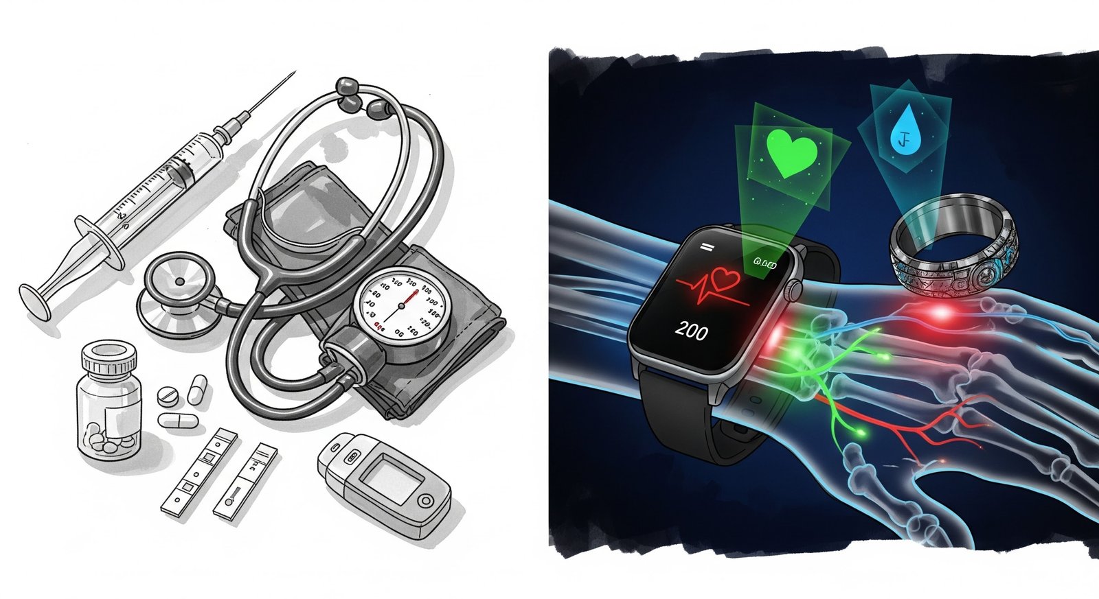 ರಕ್ತದ ಹನಿ ಇಲ್ಲ, ಸೂಜಿ ಚುಚ್ಚುವ ಭಯವಿಲ್ಲ: ಆರೋಗ್ಯ ಕ್ಷೇತ್ರವನ್ನೇ ಬದಲಿಸುತ್ತಿರುವ 'ವೇರಬಲ್' ಕ್ರಾಂತಿ!