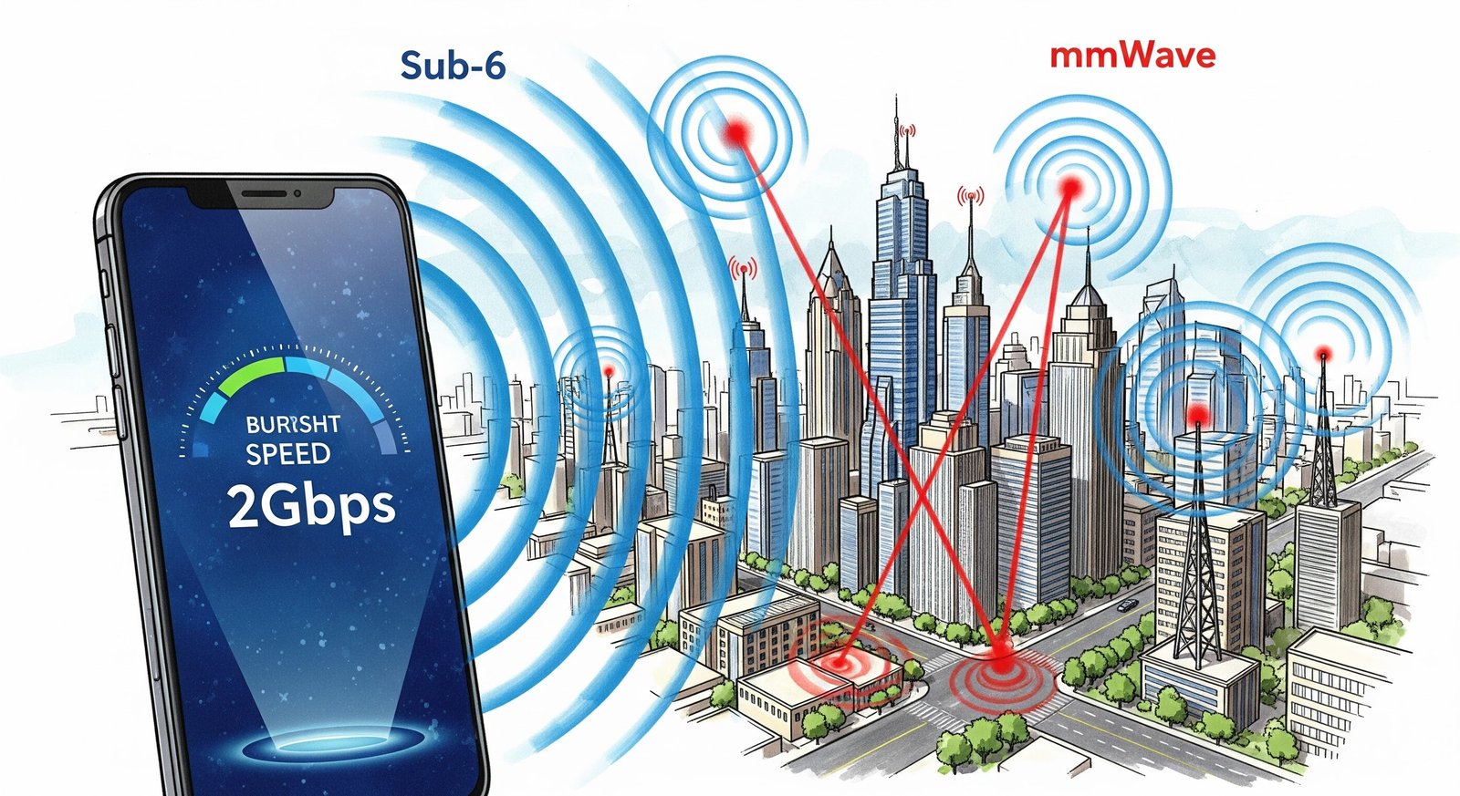 5G Sub-6 vs. mmWave: Understanding the Real Speed Differences in 2026