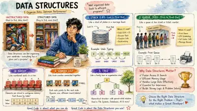 ಡೇಟಾ ಸ್ಟ್ರಕ್ಚರ್ಸ್ (Data Structures): ಬಟ್ಟೆಗಳನ್ನ ಕಬೋರ್ಡ್‌ನಲ್ಲಿ ಜೋಡಿಸಿಟ್ಟ ಹಾಗೆ